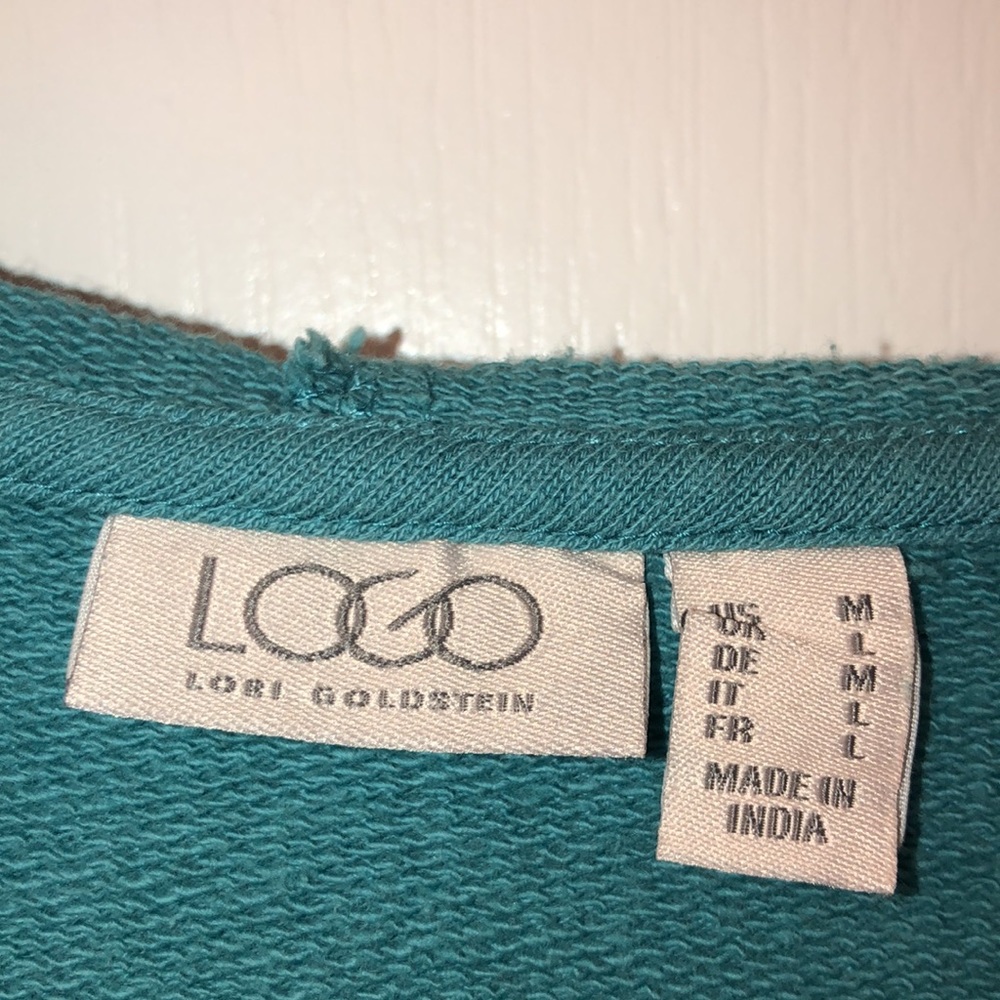 LOGO Open Hoodie With Gauze Details - Picture 4 of 6